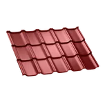 Regamet MONA - plechová střešní krytina - LESKLÁ Barva: RAL 8017/ čokoládově hnědá