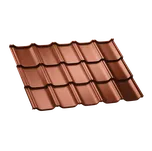 Regamet MONA - plechová střešní krytina - MATNÁ SP35 Barva: RAL 9005 / černá