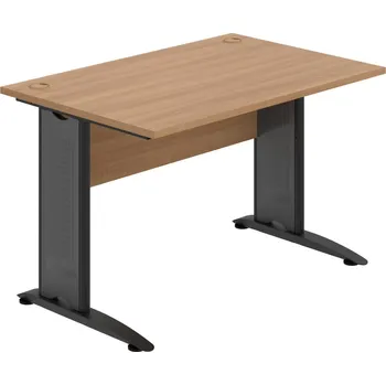 Psací stůl CS 1200 – Stůl pracovní rovný 120 cm - Višeň , Višeň , Černý kov