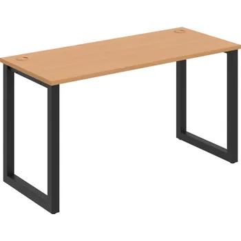 Psací stůl UE O 1400 – Stůl pracovní délky 140 cm, hl. 60 cm - Buk , Černý kov