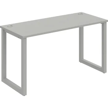 Psací stůl UE O 1400 – Stůl pracovní délky 140 cm, hl. 60 cm - Šedá , Šedý kov
