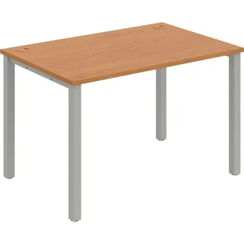 Psací stůl US 1200 – Stůl pracovní rovný 120 cm - Olše , Šedý kov