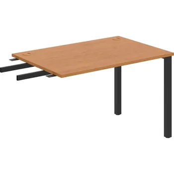 Psací stůl US 1200 RU – Stůl pracovní délky 120 cm, k řetězení - Olše , Černý kov