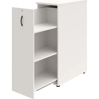 SPVZ 3 L – Skříňka ke stolu, šanonová, výsuvná, levá - Bílá , Bílá , UCO – černá