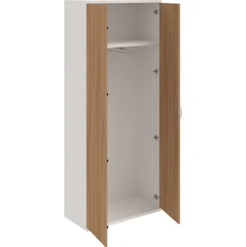 Policová skříň SZ 5 80 01 – Skříň šatní dvéřová 192 × 80 cm - Višeň , Bílá , USN – Hobis