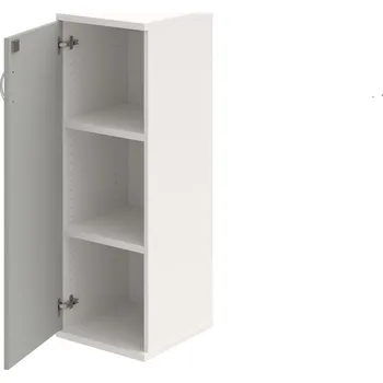 Policová skříň SZ 3 40 01 L – Skříň policová dvéřová 115,2 × 40 cm - Šedá , Bílá , USN – Hobis