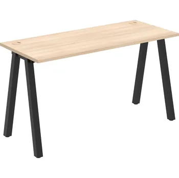 Psací stůl UE A 1400 – Stůl pracovní délky 140 cm, hl. 60 cm - Akát , Černý kov