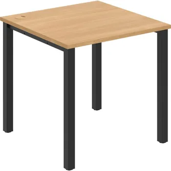 Psací stůl US 800 – Stůl pracovní rovný 80 cm - Dub , Černý kov