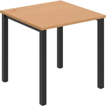 Psací stůl US 800 – Stůl pracovní rovný 80 cm - Buk , Černý kov