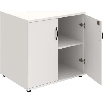 SPZ 80 60 P – Skříňka ke stolu, zavřená, š. 80 cm, léta podél - Bílá , Bílá , UCO – černá