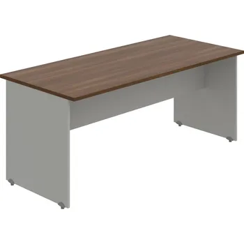 Psací stůl GJ 1800 – Stůl jednací rovný 180 cm - Ořech , Šedá