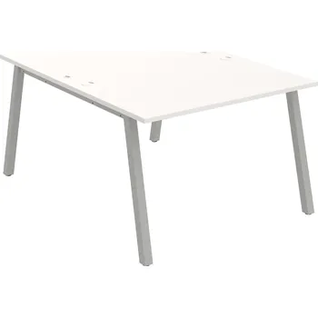 Psací stůl USD A 1200 – Stůl pracovní 120 × 160 cm - Bílá , Šedý kov