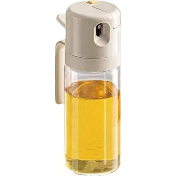 Láhev na olej 2v1 s rozprašovačem 550 ml - béžová