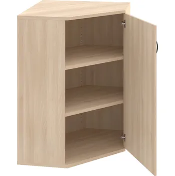 Policová skříň SRV 3 01 P – Skříň vnitřní roh pravá 115,2 cm - Akát , Akát , UCO – černá