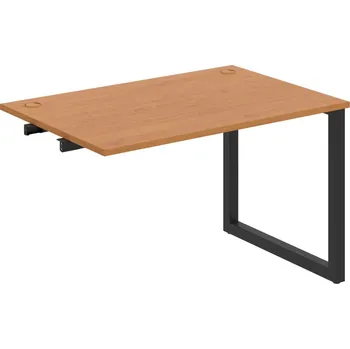 Psací stůl US O 1200 R – Stůl pracovní délky 120 cm, k řetězení - Olše , Černý kov