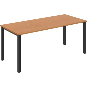 Psací stůl UJ 1800 – Stůl jednací rovný 180 cm - Olše , Černý kov