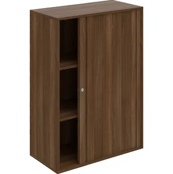 Policová skříň DZ 3 80 07 P – Skříň polic rolet pravá 111 × 80 cm - Ořech , Ořech