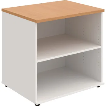 SP 80 60 P – Skříňka ke stolu, otevřená, š. 80 cm, léta podél - Buk , Bílá
