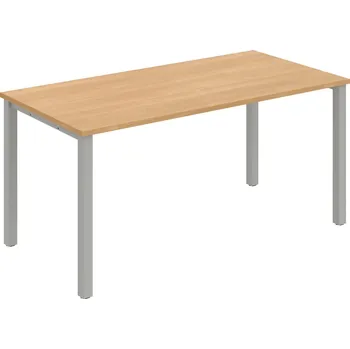 Psací stůl UJ 1600 – Stůl jednací rovný 160 cm - Dub , Šedý kov