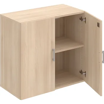 Policová skříň DZ 2 80 01 – Skříň policová dvéřová 74 × 80 cm - Akát , Akát , USH – hranatá