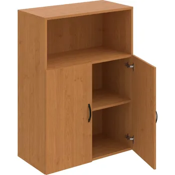 Policová skříň D 3 80 02 – Skříň policová dvéřová 111 × 80 cm - Olše , Olše , UCO – černá