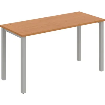 Psací stůl UE 1400 – Stůl pracovní délky 140 cm, hl. 60 cm - Olše , Šedý kov