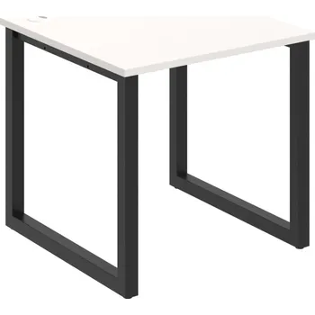 Psací stůl US O 800 – Stůl pracovní délky 80 cm - Bílá , Černý kov