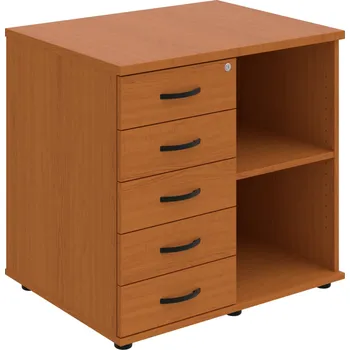 SPKZ 3 80 60 L P – Skříňka ke stolu, levá, s centrálním zamykáním - Třešeň , Třešeň , UCO – černá