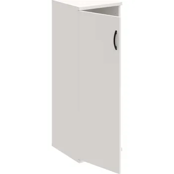 Policová skříň S 3 40 01 L – Skříň policová dvéřová 115,2 × 40 cm - Bílá , Bílá , UCO – černá