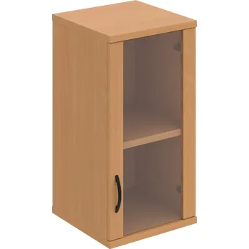 Policová skříň S 2 40 02 P H – Skříň policová dvéřová 76,8 × 40 cm - Buk , Buk , UCO – černá