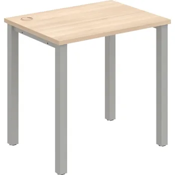 Psací stůl UE 800 – Stůl pracovní délky 80 cm, hl. 60 cm - Akát , Šedý kov