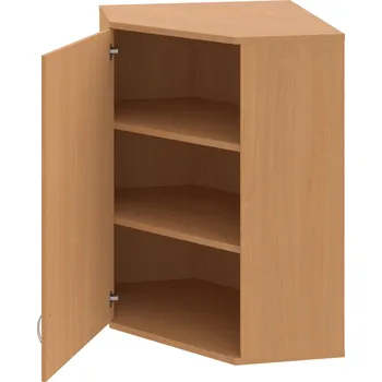 Policová skříň SRV 3 01 L H – Skříň vnitřní roh levá 115,2 cm - Buk , Buk , USN – Hobis