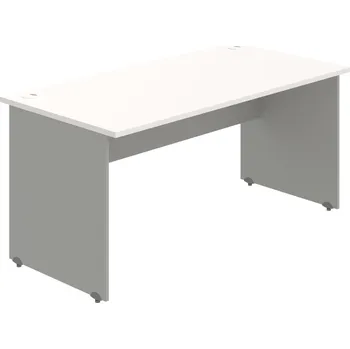 Psací stůl GS 1600 – Stůl pracovní rovný 160 cm - Bílá , Šedá
