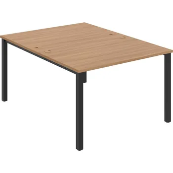 Psací stůl USD 1200 – Stůl pracovní 120 × 160 cm - Višeň , Černý kov