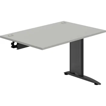 Psací stůl FS 1200 R – Stůl pracovní řetězící rovný 120 cm - Šedá , Černý kov
