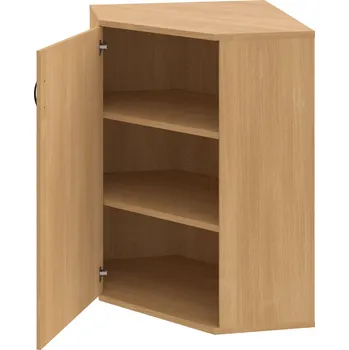 Policová skříň SRV 3 01 L – Skříň vnitřní roh levá 115,2 cm - Dub , Dub , UCO – černá