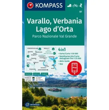 KOMPASS Wanderkarte 97 Varallo, Verbania, Lago d'Orta, Parco Nazionale Val Grande 1:50.000 (DE)