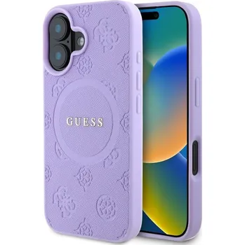 Pouzdro na mobilní telefon Pouzdro Guess MagSafe zadní kryt Apple iPhone 16 Purple / Fialová