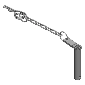 Tažné zařízení Čep přidržovače s řetízkem L=102mm, pr. 20mm