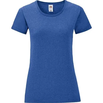 Dámská móda Blue Iconic women's t-shirt in combed cotton Fruit of the Loom Fruit of the Loom modrá 2469994