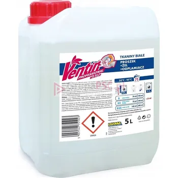 Prací prostředek Tekutý prací prostředek na bílé prádlo Ventin 5 l