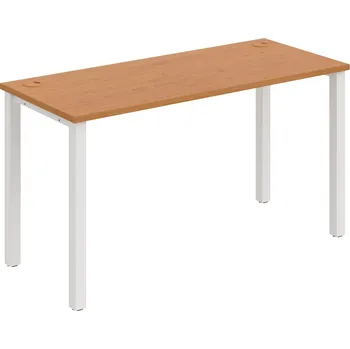 Psací stůl UE 1400 – Stůl pracovní délky 140 cm, hl. 60 cm - Olše , Bílý kov