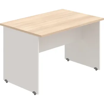 Psací stůl GJ 1200 – Stůl jednací rovný 120 cm - Akát , Bílá