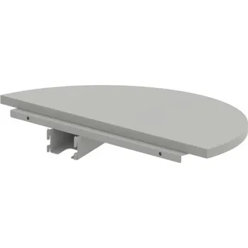 Jednací stůl CP 80 – Stůl zakončovací oblouk 80 cm - Šedá , Šedý kov