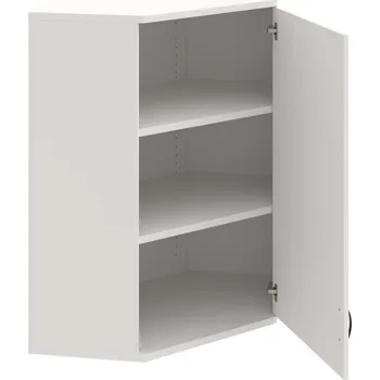 Policová skříň SRV 3 01 P H – Skříň vnitřní roh pravá 115,2 cm - Bílá , Bílá , UCO – černá