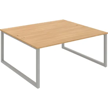 Psací stůl USD O 1800 – Stůl pracovní 180 × 160 cm - Dub , Šedý kov