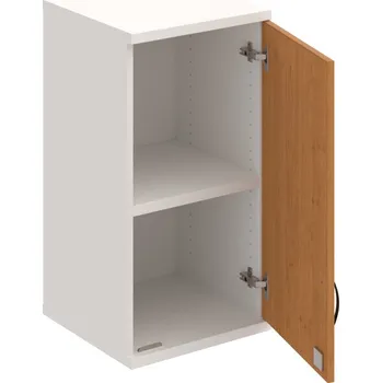 Policová skříň SZ 2 40 01 P H – Skříň policová dvéřová 76,8 × 40 cm - Olše , Bílá , UCO – černá