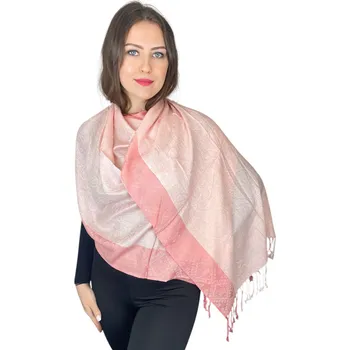 Šál Pašmína - Vivienna - Lososová