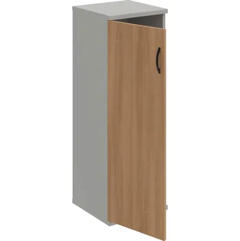 Policová skříň S 3 40 01 L – Skříň policová dvéřová 115,2 × 40 cm - Višeň , Šedá , UCO – černá
