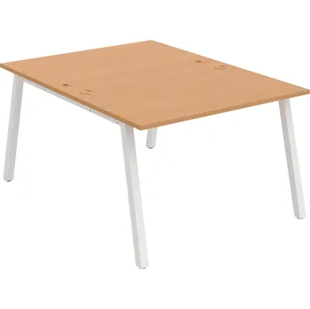 Psací stůl USD A 1200 – Stůl pracovní 120 × 160 cm - Buk , Bílý kov